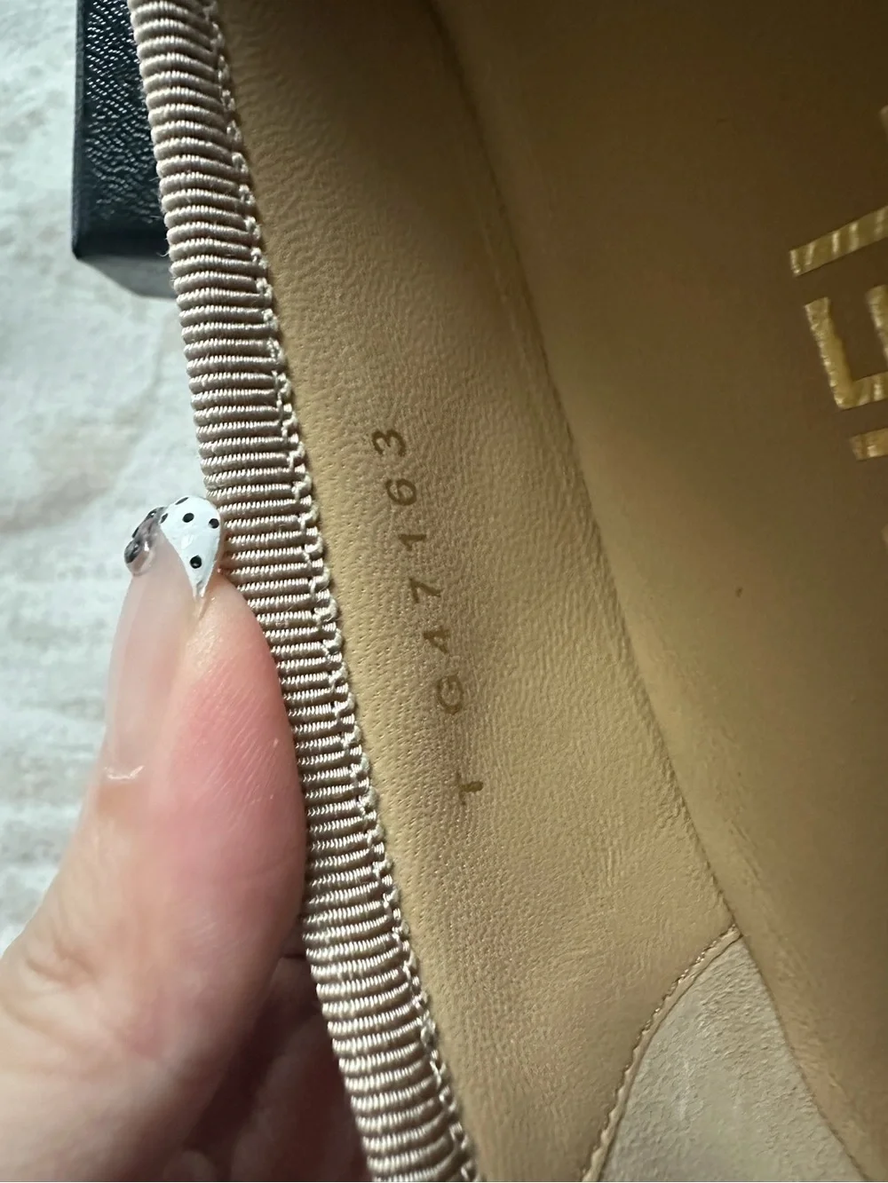 Chanel 26M coco beach Cambon ballet flats Beige color size 36.5